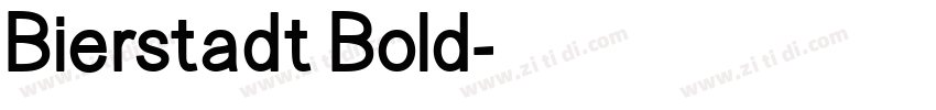 Bierstadt Bold字体转换